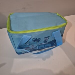Blue and Green Insulated Trader Joe's Mini Cooler Bag